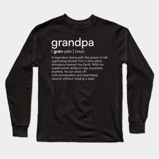 Funny Grandpa Definition Long Sleeve T-Shirt